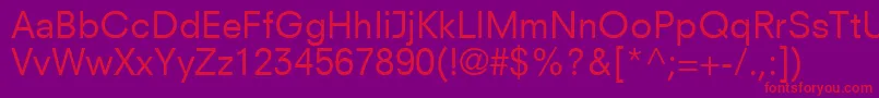 ParallaxSsi Font – Red Fonts on Purple Background