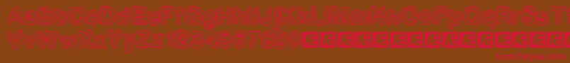 Pixlkrud Font – Red Fonts on Brown Background