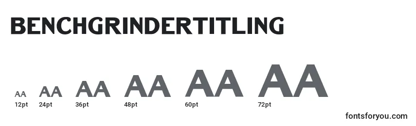 Размеры шрифта BenchGrinderTitling