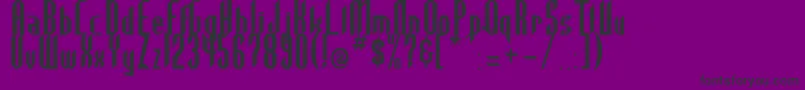 Highla2 Font – Black Fonts on Purple Background