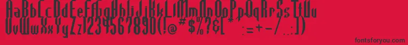 Highla2 Font – Black Fonts on Red Background