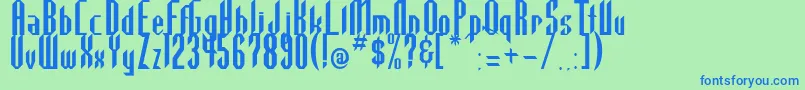 Highla2 Font – Blue Fonts on Green Background