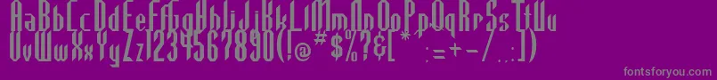 fuente Highla2 – Fuentes Grises Sobre Fondo Morado