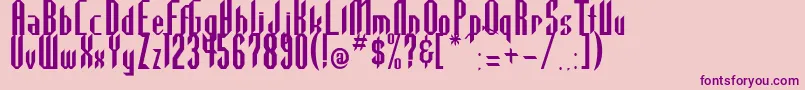 Highla2-Schriftart – Violette Schriften auf rosa Hintergrund
