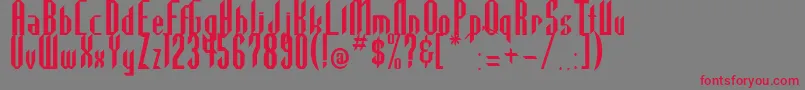 Highla2 Font – Red Fonts on Gray Background