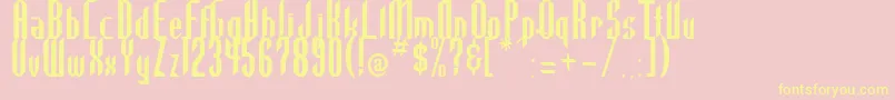 Highla2 Font – Yellow Fonts on Pink Background
