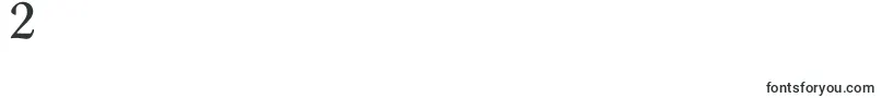 Romeodn-Schriftart – Schriften für die Ziffer 2