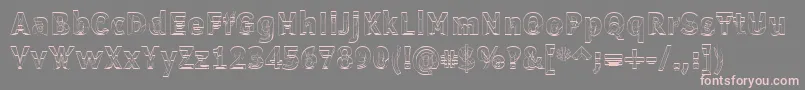 Шрифт Erectl – розовые шрифты на сером фоне