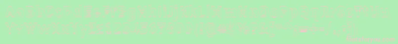 Erectl Font – Pink Fonts on Green Background