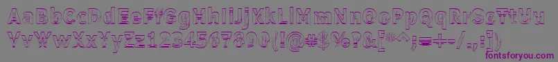 Erectl Font – Purple Fonts on Gray Background