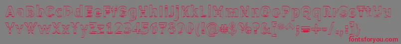 Шрифт Erectl – красные шрифты на сером фоне