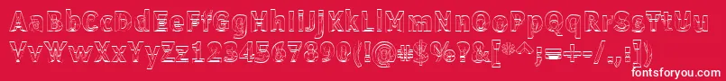Erectl Font – White Fonts on Red Background