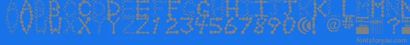 More about Chlorix Font Chlorix Font – Gray Fonts on Blue Background
