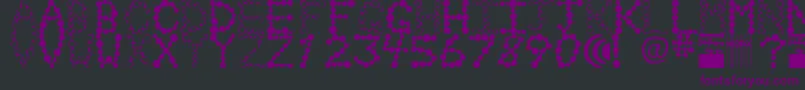 Chlorix Font – Purple Fonts on Black Background