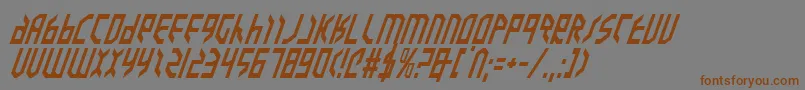 Valkyriei Font – Brown Fonts on Gray Background