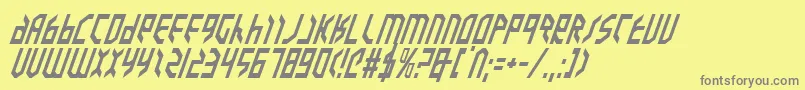 Valkyriei Font – Gray Fonts on Yellow Background