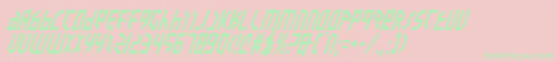 Valkyriei Font – Green Fonts on Pink Background