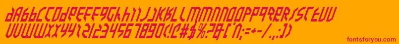Valkyriei Font – Red Fonts on Orange Background