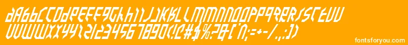 フォントValkyriei – オレンジの背景に白い文字
