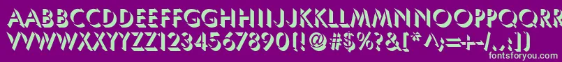 UsambaraRegularDb Font – Green Fonts on Purple Background