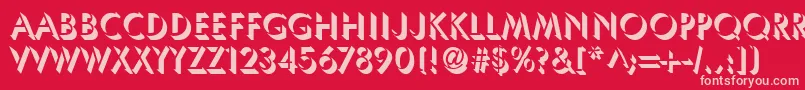 UsambaraRegularDb Font – Pink Fonts on Red Background