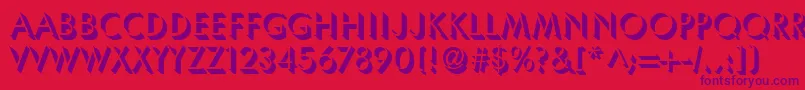 UsambaraRegularDb Font – Purple Fonts on Red Background