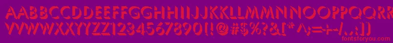 UsambaraRegularDb Font – Red Fonts on Purple Background