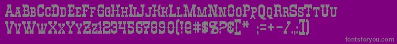 RioOro Font – Gray Fonts on Purple Background