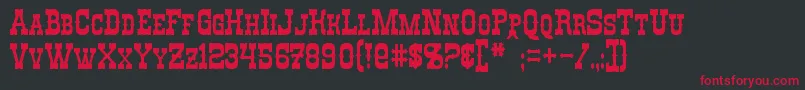RioOro Font – Red Fonts on Black Background