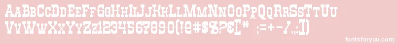RioOro Font – White Fonts on Pink Background