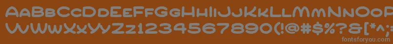 Шрифт CompurBold – серые шрифты на коричневом фоне