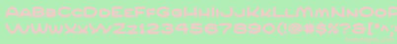 CompurBold Font – Pink Fonts on Green Background