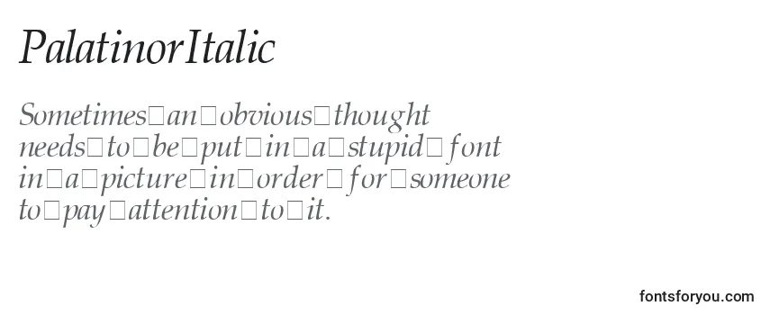 Шрифт PalatinorItalic