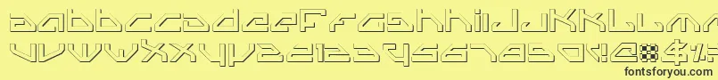 Spyv3o Font – Black Fonts on Yellow Background