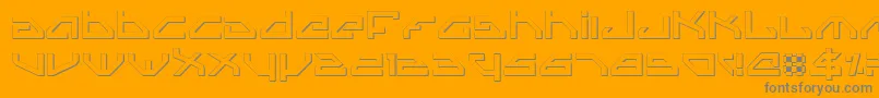 Spyv3o Font – Gray Fonts on Orange Background