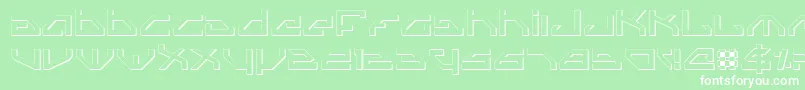 Spyv3o Font – White Fonts on Green Background