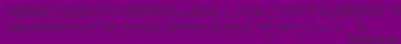 EditUndoDotBrk Font – Black Fonts on Purple Background