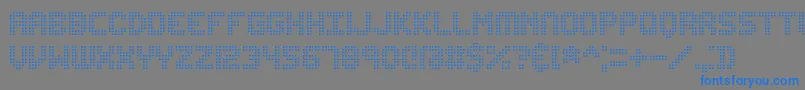EditUndoDotBrk Font – Blue Fonts on Gray Background