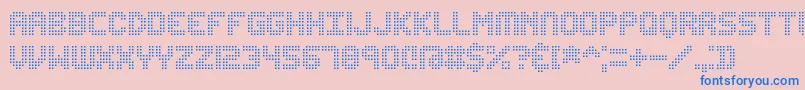 EditUndoDotBrk Font – Blue Fonts on Pink Background