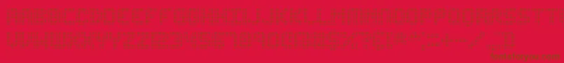 EditUndoDotBrk Font – Brown Fonts on Red Background