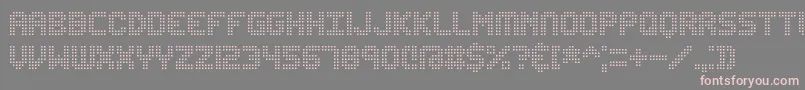 EditUndoDotBrk Font – Pink Fonts on Gray Background