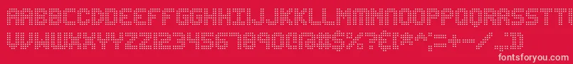 Шрифт EditUndoDotBrk – розовые шрифты на красном фоне