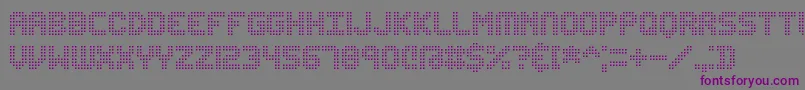 EditUndoDotBrk Font – Purple Fonts on Gray Background