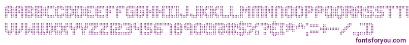 EditUndoDotBrk Font – Purple Fonts on White Background