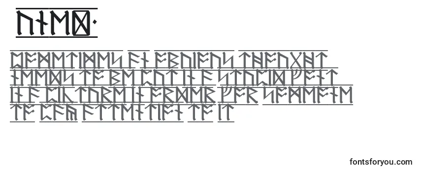 Schriftart RuneD1
