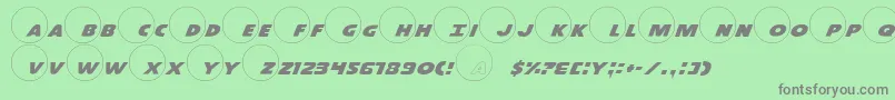 Dot.ComPro Font – Gray Fonts on Green Background