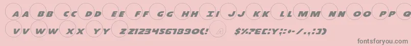 Dot.ComPro Font – Gray Fonts on Pink Background