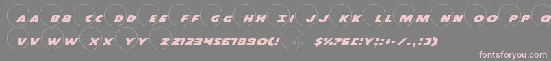 Dot.ComPro Font – Pink Fonts on Gray Background