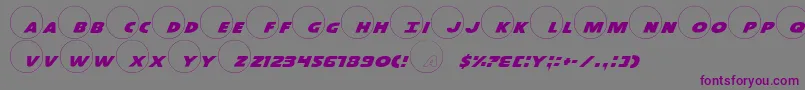 Dot.ComPro Font – Purple Fonts on Gray Background