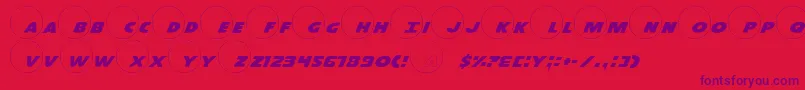 Dot.ComPro Font – Purple Fonts on Red Background